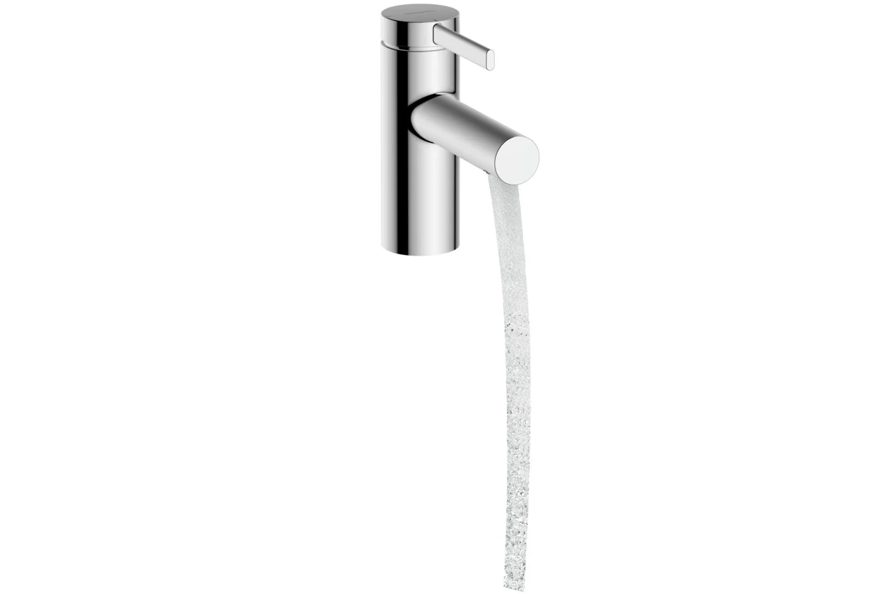 Hansgrohe Zesis S Einhebel-Waschtischmischer chrom, Ausladung 105 mm, Auslaufhöhe 74 mm, Push-Open-Ablaufgarnitur G 1 1/4, max. Durchfluss 4 l/min