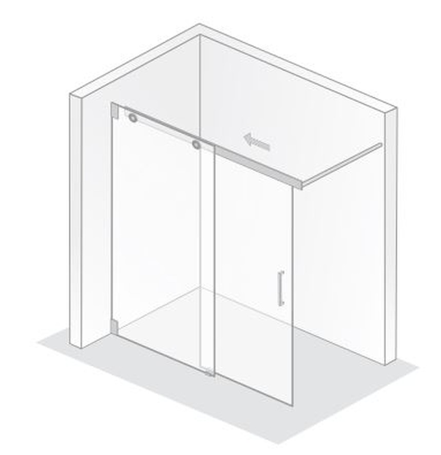 HSK Duschabtrennung Walk-In Schiebetür 2-teilig „K2“ Glas Linea 01 (80 cm) HSK Duschabtrennung Walk-In Schiebetür 2-teilig „K2“ Glas Linea 01 (80 cm)