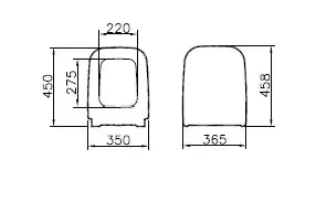 VitrA Shift WC-Sitz ohne Absenkautomatik Duroplast Weiß Hochglanz VitrA Shift WC-Sitz ohne Absenkautomatik Duroplast Weiß Hochglanz