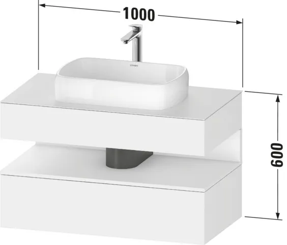 Duravit Waschtischunterschrank wandhängend „Qatego“ Duravit Waschtischunterschrank wandhängend „Qatego“