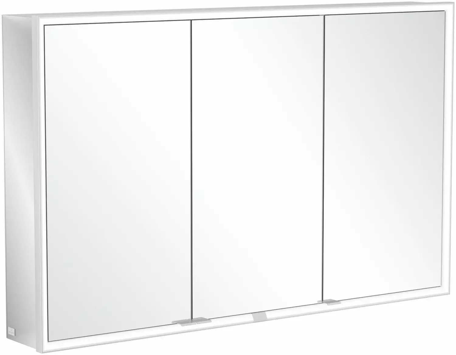 Villeroy & Boch Set-Möbelset aus Spiegelschrank, Doppelwaschtisch, Unterschrank und Hochschrank in Cashmere Grey