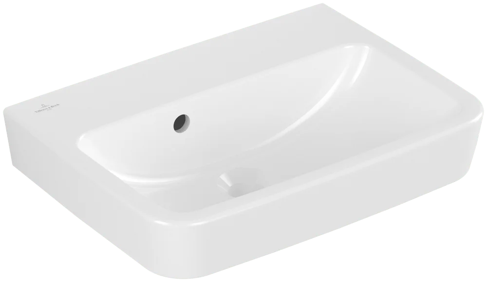 Villeroy & Boch Handwaschbecken O.novo, weiß Alpin, 160 mm Höhe, 500 x 370 mm, eckig mit Überlauf Villeroy & Boch Handwaschbecken O.novo, weiß Alpin, 160 mm Höhe, 500 x 370 mm, eckig mit Überlauf