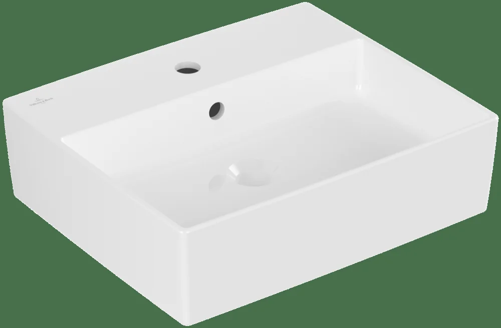 Villeroy & Boch Memento 2.0 Aufsatzwaschbecken TitanCeram 500x420mm Rechteck Weiß Alpin
