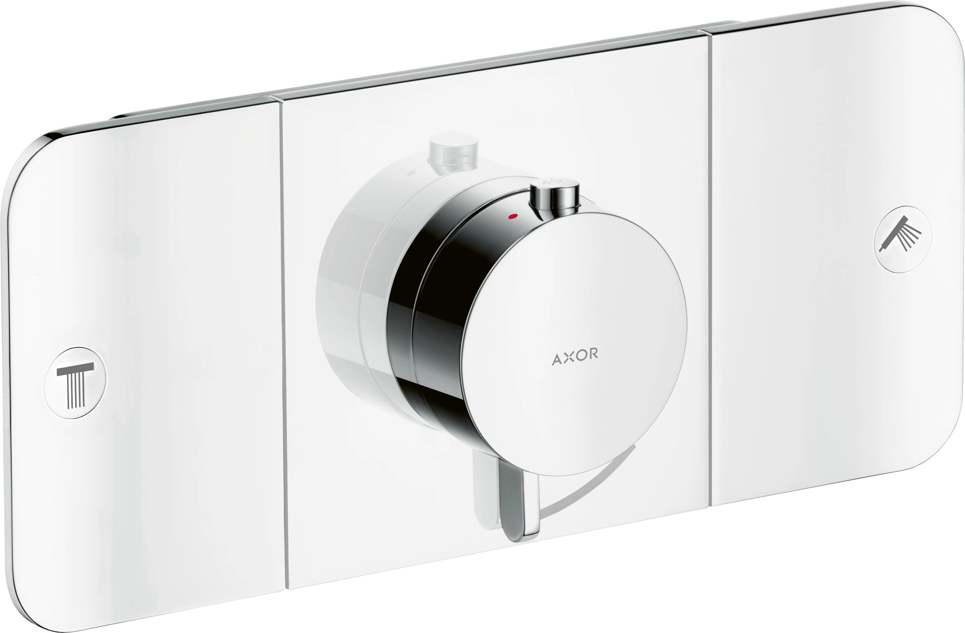 Hansgrohe AXOR One Thermostatmodul Unterputz, Chrom, 2 Verbraucher mit zusätzlichem Abgang, Eco-Funktion, max. Durchflussmenge 30 l/min bei 3 bar, Geräuschgruppe II, Durchflussklasse D