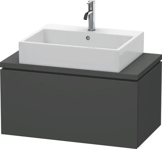 Duravit Waschtischunterschrank wandhängend „L-Cube“ 82 × 40 × 47,7 cm Graphit Matt Duravit Waschtischunterschrank wandhängend „L-Cube“ 82 × 40 × 47,7 cm Graphit Matt