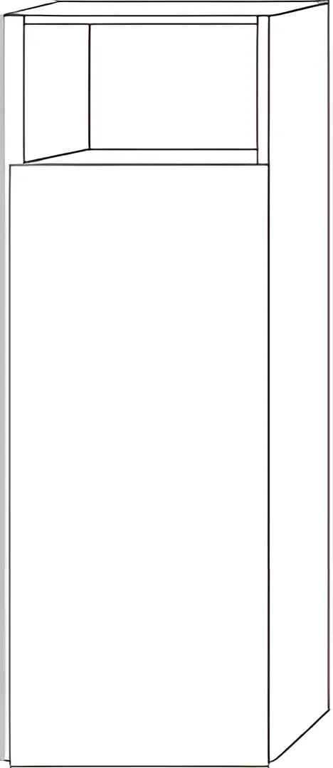 Sanipa Mittelschrank „3way“ 300 × 850 × 345 mm Anschlag rechts, in Wine-Red, Anschlag rechts