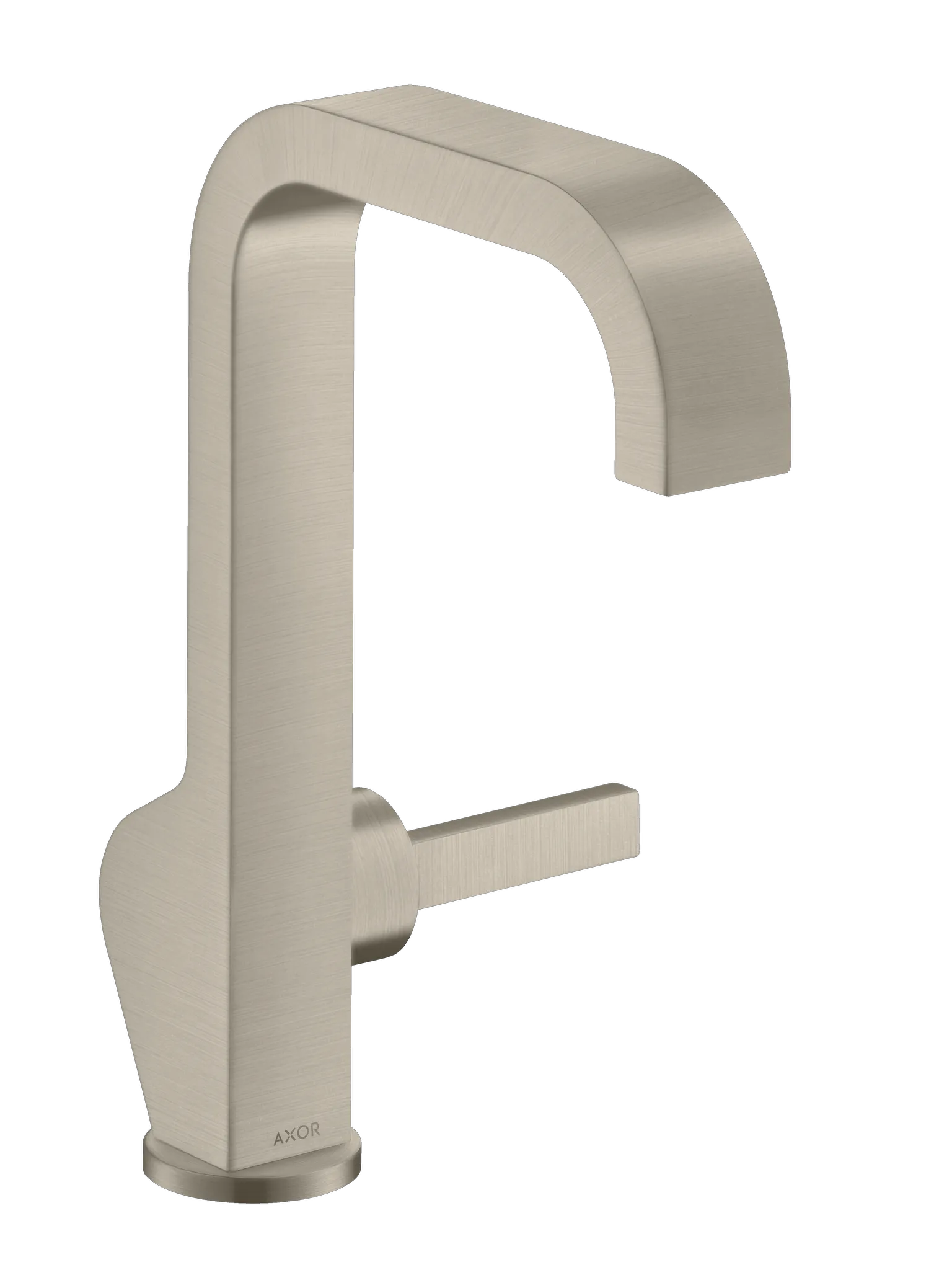 Hansgrohe AXOR Citterio Einhebel-Waschtischmischer 190 mit Pingriff und Ablaufgarnitur, Brushed Nickel