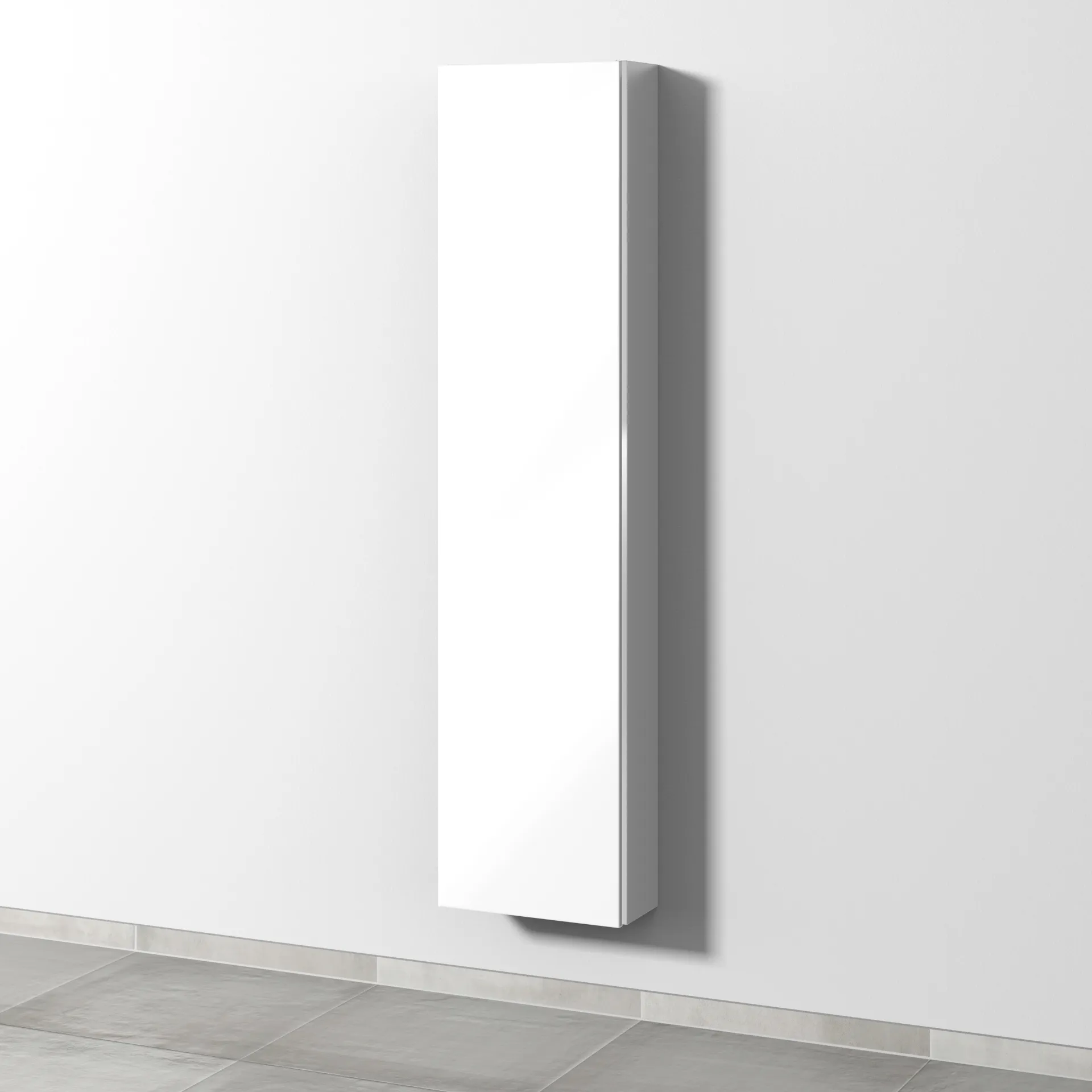 Sanipa Hochschrank „3way“ 400 × 1700 × 197 mm Anschlag links, in Weiß (glanz), Anschlag links
