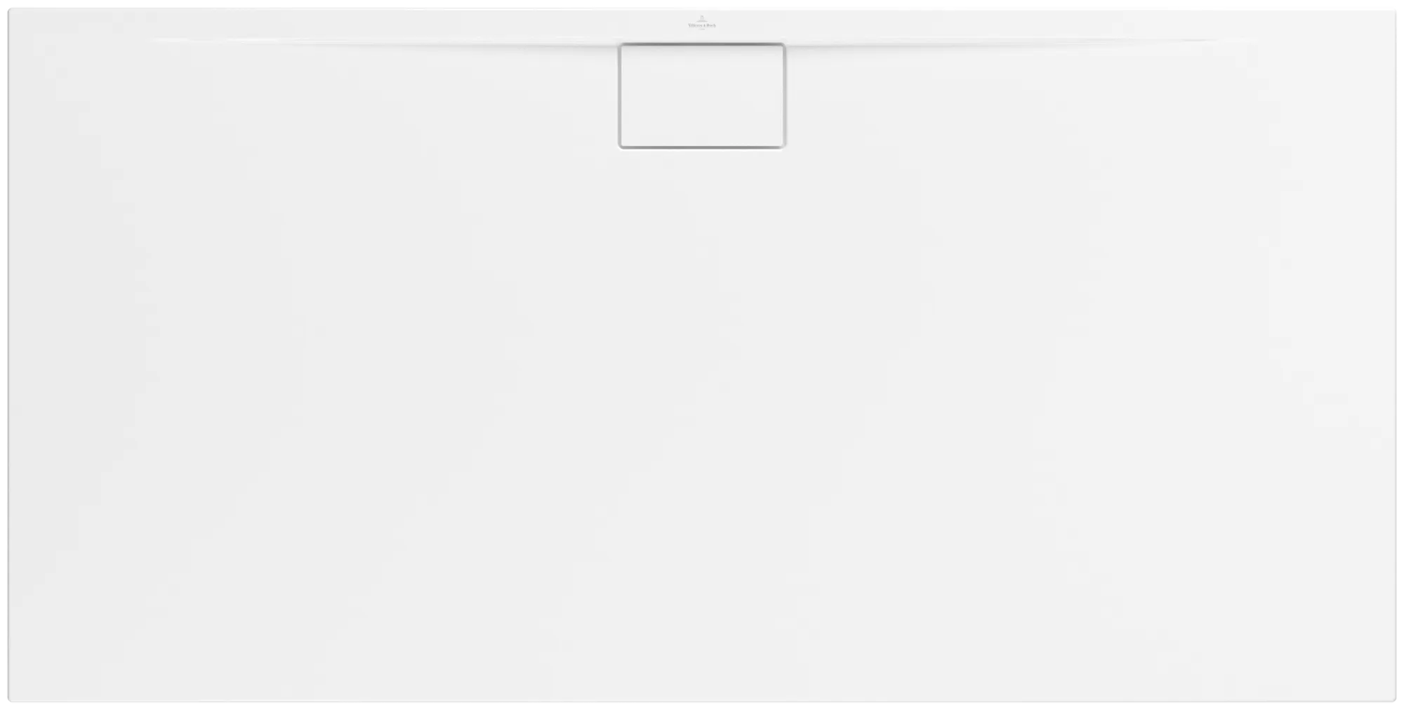 Villeroy & Boch rechteck Duschwanne „Architectura MetalRim“ 180 × 90 cm ohne Oberflächenbeschichtung, in Stone White