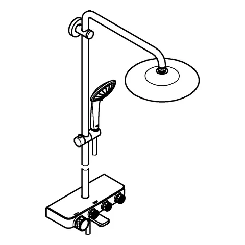 Grohe Euphoria SmartControl System 260 Duschsystem mit Thermostat-Wannenbatterie Grohe Euphoria SmartControl System 260 Duschsystem mit Thermostat-Wannenbatterie