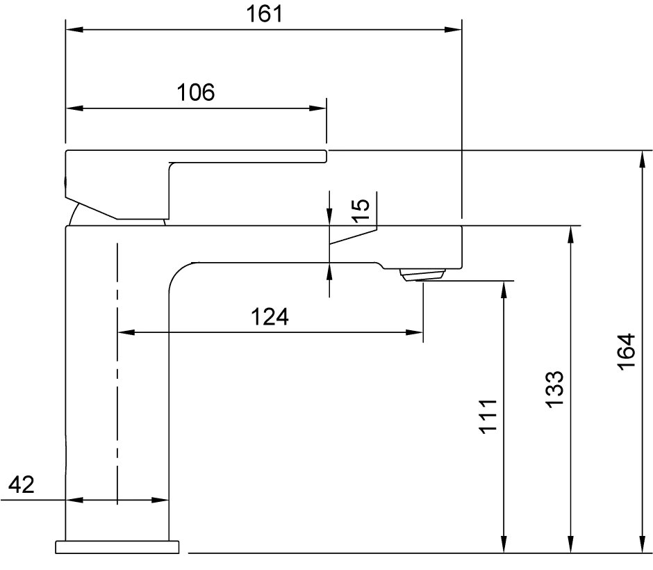 Villeroy & Boch Einhebel-Waschtischarmatur Architectura, Chrom, 42 x 161 x 164 mm, Standmontage Villeroy & Boch Einhebel-Waschtischarmatur Architectura, Chrom, 42 x 161 x 164 mm, Standmontage