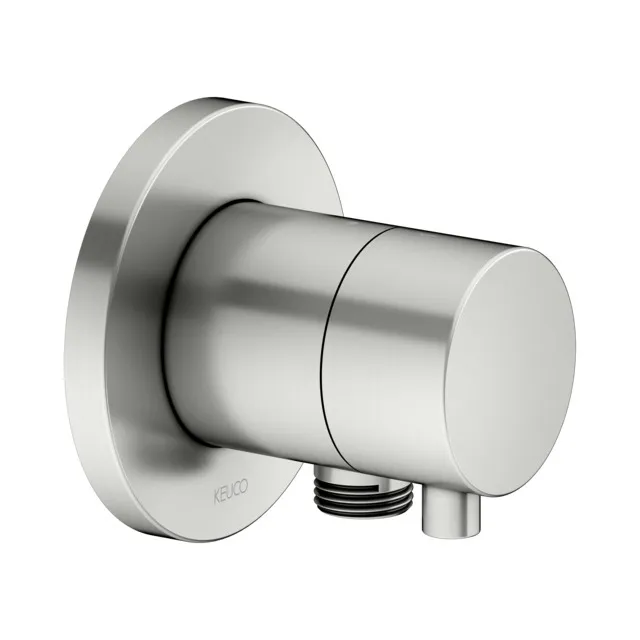 KEUCO IXMO Umstellventil Unterputz für 2 Verbraucher mit Schlauchanschluss IXMO Comfort, rund Edelstahl-finish