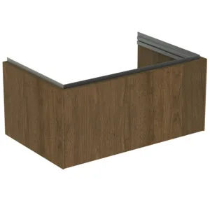 Ideal Standard Möbelwaschtischunterschrank Conca 1 Auszug 800x505x370mm Walnuss Dunkel Ideal Standard Möbelwaschtischunterschrank Conca 1 Auszug 800x505x370mm Walnuss Dunkel