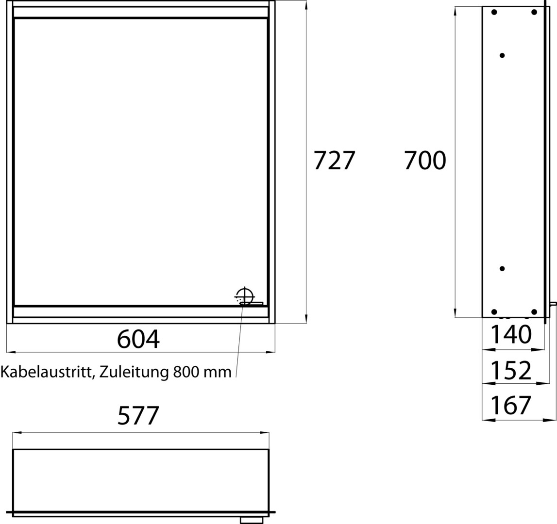 emco Spiegelschrank „prime 2“ Facelift 60,4 × 73 × 16,7 cm