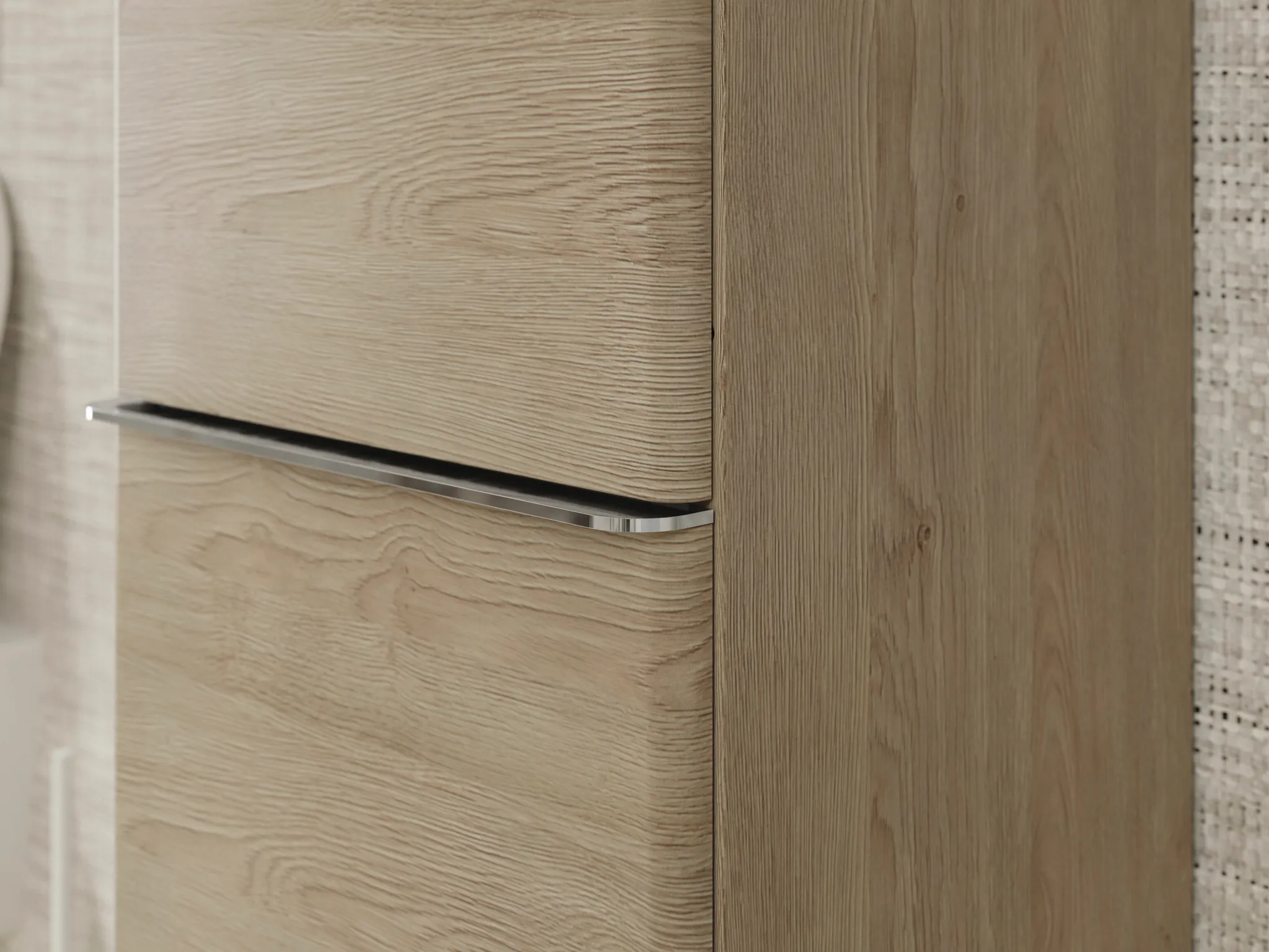 Hansgrohe Xelu Q Hochschrank Eiche Natur 400⁄350, Türanschlag rechts chrom Hansgrohe Xelu Q Hochschrank Eiche Natur 400⁄350, Türanschlag rechts chrom