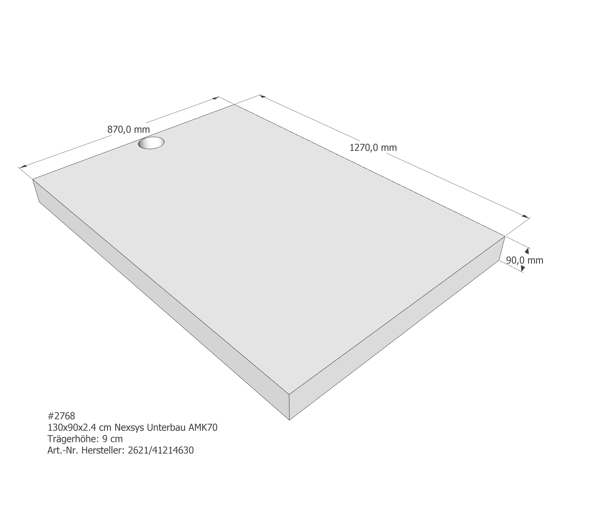 Duschwannenträger passend für Kaldewei Nexsys 130 × 90 × 2,4 cm Breite: 90 cm / Länge: 130 cm Duschwannenträger passend für Kaldewei Nexsys 130 × 90 × 2,4 cm Breite: 90 cm / Länge: 130 cm