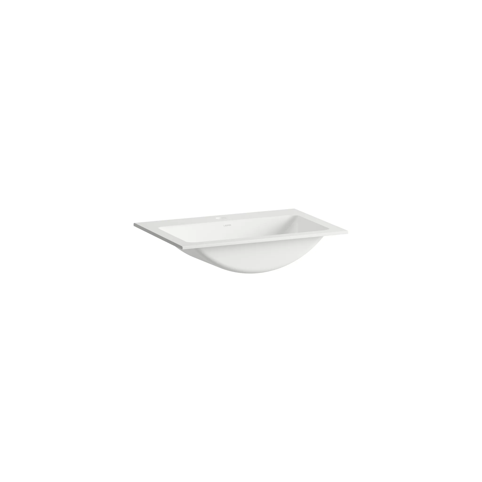 Laufen Einbauwaschtisch CLASSICS glasierter Stahl rechteckig mit Armaturenbank ohne Überlauf 585 x 405 x 143 mm in weiß Laufen Einbauwaschtisch CLASSICS glasierter Stahl rechteckig mit Armaturenbank ohne Überlauf 585 x 405 x 143 mm in weiß