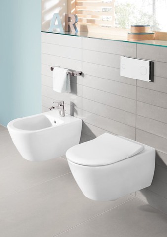 Wand-Tiefspül-WC „Subway 2.0“ 37,5 × 36 × 56,5 cm mit CeramicPlus, mit Spülrand