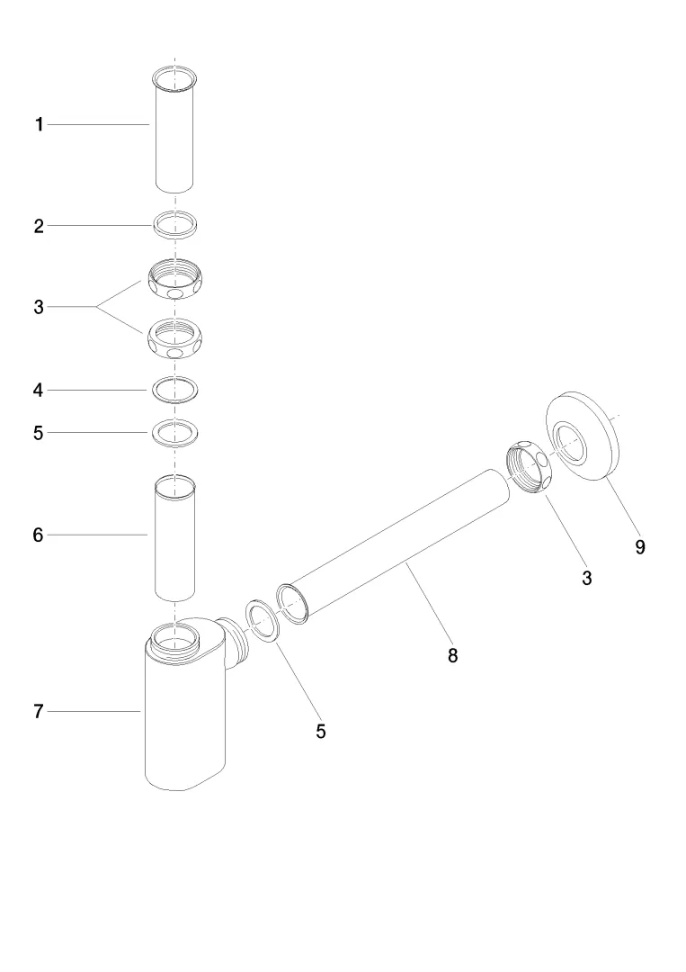 Dornbracht Ablaufgarnitur „MADISON“ chrom in chrom Dornbracht Ablaufgarnitur „MADISON“ chrom in chrom