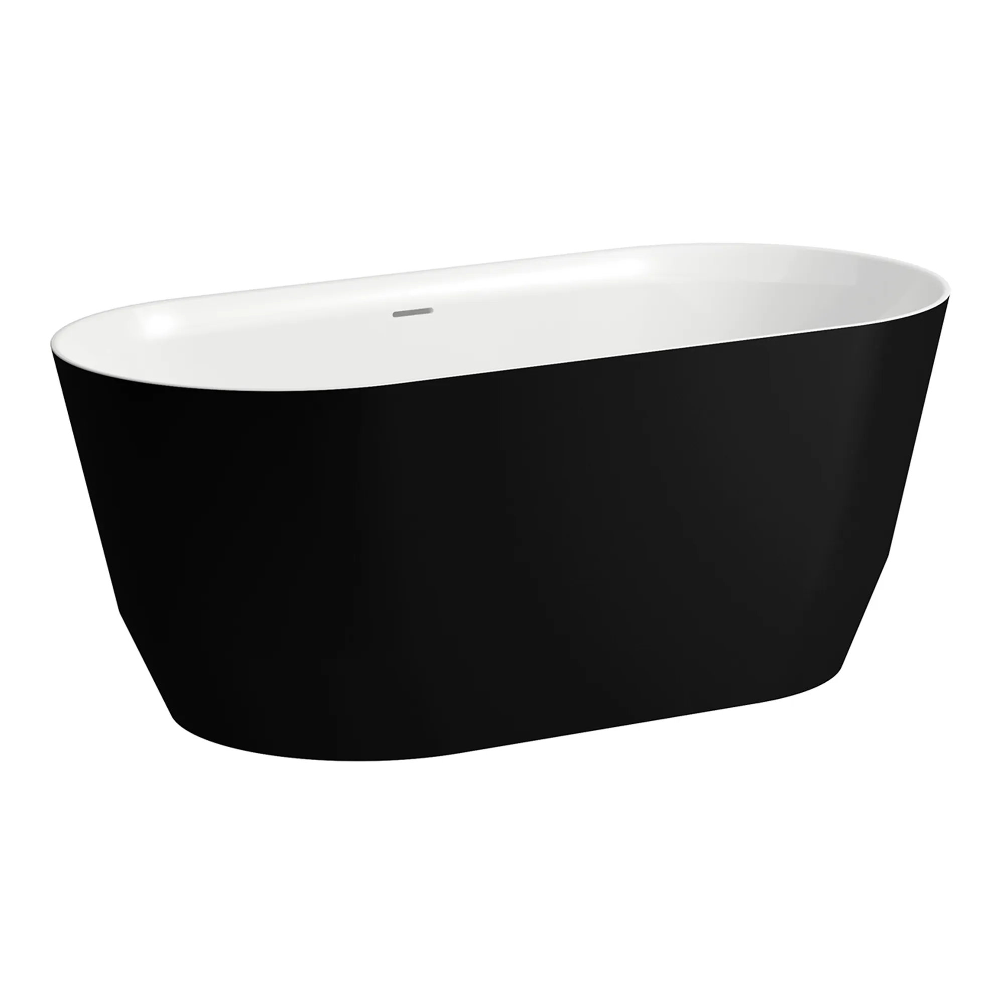 Laufen Badewanne „PRO“ freistehend 150 × 70 cm in Schwarz (matt) / Weiß Laufen Badewanne „PRO“ freistehend 150 × 70 cm in Schwarz (matt) / Weiß