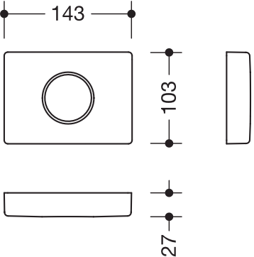 HEWI Hygienebeutelspender 14,3 cm