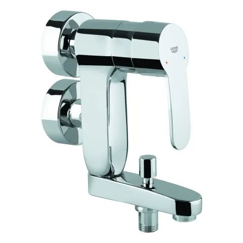 Einhand-Wannenbatterie Eurostyle Cosmopolitan Vertica 23301, Wandmontage, eigensicher, chrom Einhand-Wannenbatterie Eurostyle Cosmopolitan Vertica 23301, Wandmontage, eigensicher, chrom