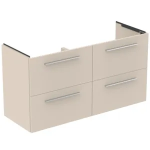 Ideal Standard i.life A Möbeldoppel-Waschtischunterschrank Sandbeige matt 1200x440x630mm 4 Auszüge Softclose