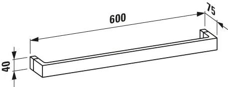 Laufen Handtuchhalter KARTELL Laufen, smaragdgrün, 1.200 x 75 x 40 mm Laufen Handtuchhalter KARTELL Laufen, smaragdgrün, 1.200 x 75 x 40 mm