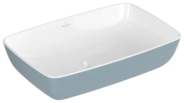 Villeroy & Boch Aufsatzwaschtisch aus TitanCeram „Artis“ 580 × 385 × 130 mm in Frozen