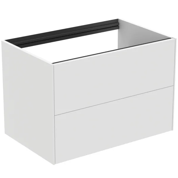 Ideal Standard Waschtischunterschrank Conca, 2 Auszüge, ohne Platte, 800x505x540mm, Weiß
