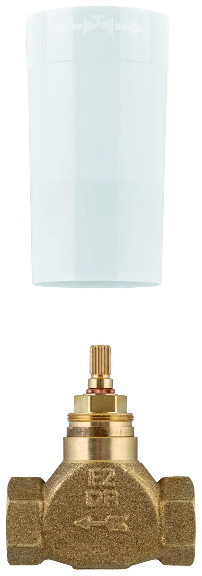Unterputz-Ventil-Unterteil 29800, DN 15, vormontiertes Oberteil 1/2'', kurze Spindel, Gewindeanschluss 1/2'' Unterputz-Ventil-Unterteil 29800, DN 15, vormontiertes Oberteil 1/2'', kurze Spindel, Gewindeanschluss 1/2''