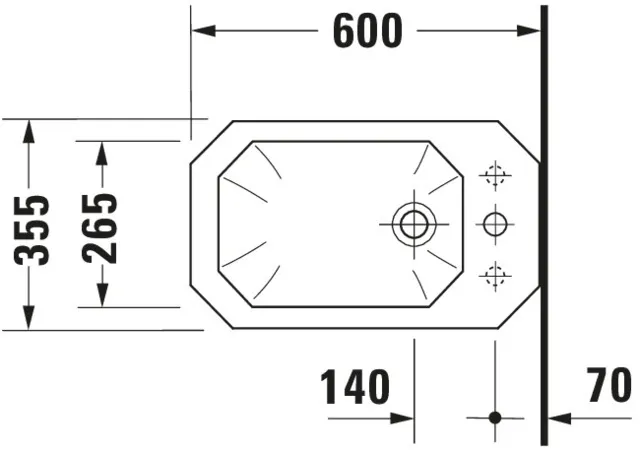 Duravit Stand-Bidet „1930“, Befestigung sichtbar 35,5 × 60 × 39 cm Duravit Stand-Bidet „1930“, Befestigung sichtbar 35,5 × 60 × 39 cm