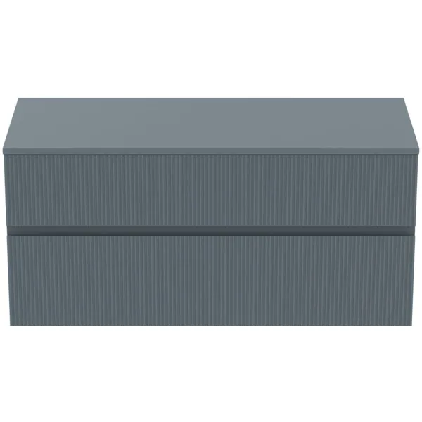 Ideal Standard Waschtischunterschrank „Finesse“ 120,2 × 55,8 × 50,5 cm Aschblau matt Ideal Standard Waschtischunterschrank „Finesse“ 120,2 × 55,8 × 50,5 cm Aschblau matt