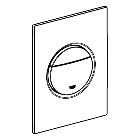 WC-Betätigung Nova Cosmopolitan S 37601, 2-Mengen- und Start & Stopp-Betätigung, 130 x 172 mm, für kleinen Revisionsschacht, senkrechte Montage, chrom WC-Betätigung Nova Cosmopolitan S 37601, 2-Mengen- und Start & Stopp-Betätigung, 130 x 172 mm, für kleinen Revisionsschacht, senkrechte Montage, chrom