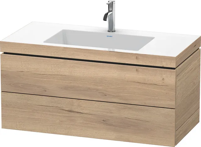Duravit Möbelset c-shaped Set wandhängend wandhängend „L-Cube“ 100 × 50 × 48 cm Eiche Marmoriert Duravit Möbelset c-shaped Set wandhängend wandhängend „L-Cube“ 100 × 50 × 48 cm Eiche Marmoriert