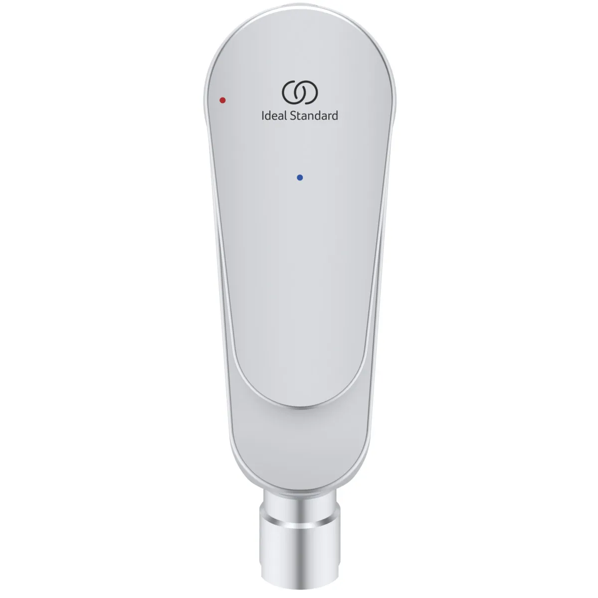 Ideal Standard Bidetarmatur Alu+ Ausladung 115mm BlueStart mit Ablaufgarnitur Silver