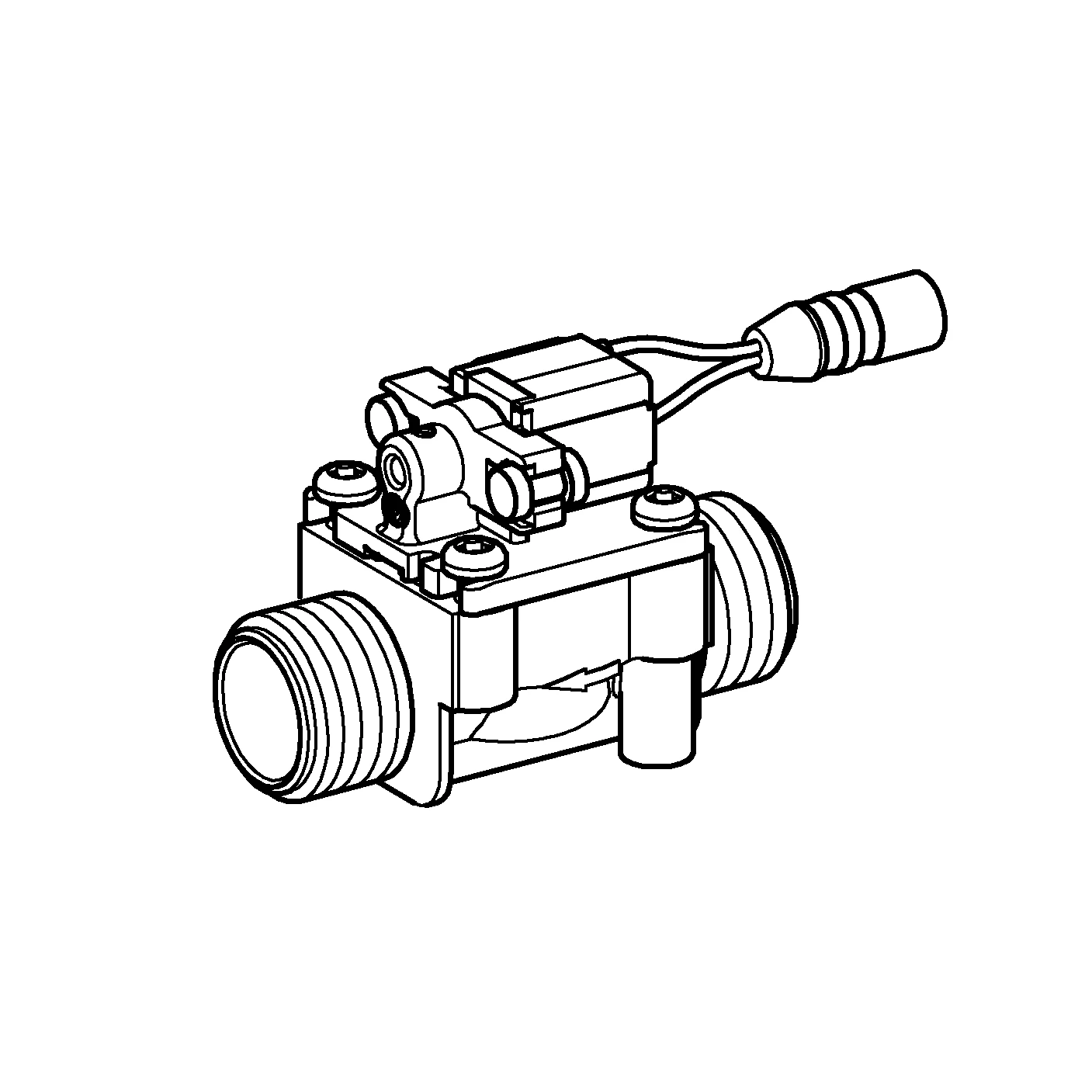 Magnetventil 42476, für Temperatursensor für Urinal, mit 6 V Lithium-Batterie