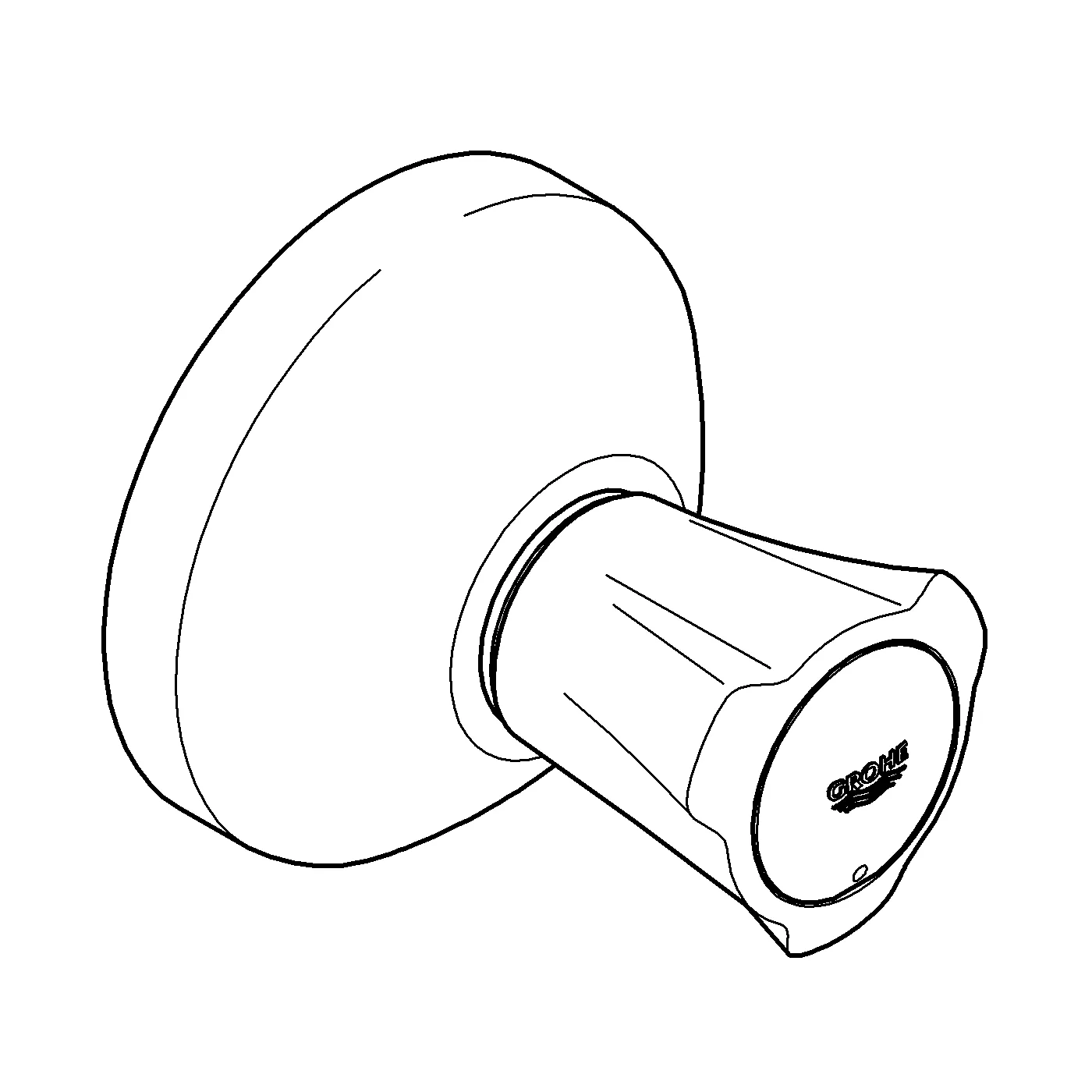 Unterputz-Ventil Oberbau Costa 19808_1, Einbautiefe stufenlos einstellbar, 20 - 80 mm, Markierung blau, chrom Unterputz-Ventil Oberbau Costa 19808_1, Einbautiefe stufenlos einstellbar, 20 - 80 mm, Markierung blau, chrom