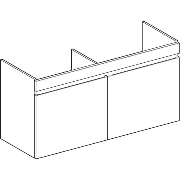 Geberit Waschtischunterschrank „Renova Plan“ weiß / lackiert hochglänzend Geberit Waschtischunterschrank „Renova Plan“ weiß / lackiert hochglänzend