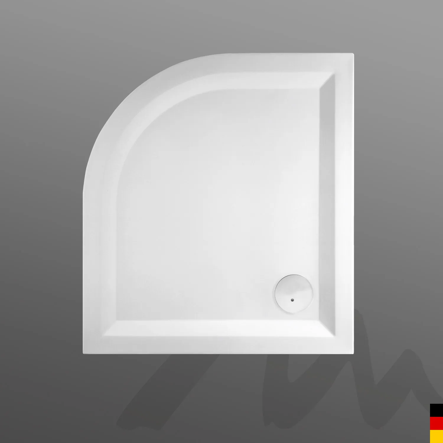 Mauersberger Acryl-Duschwanne albis 100⁄90 SF links, 1000x900x50, rein-weiß