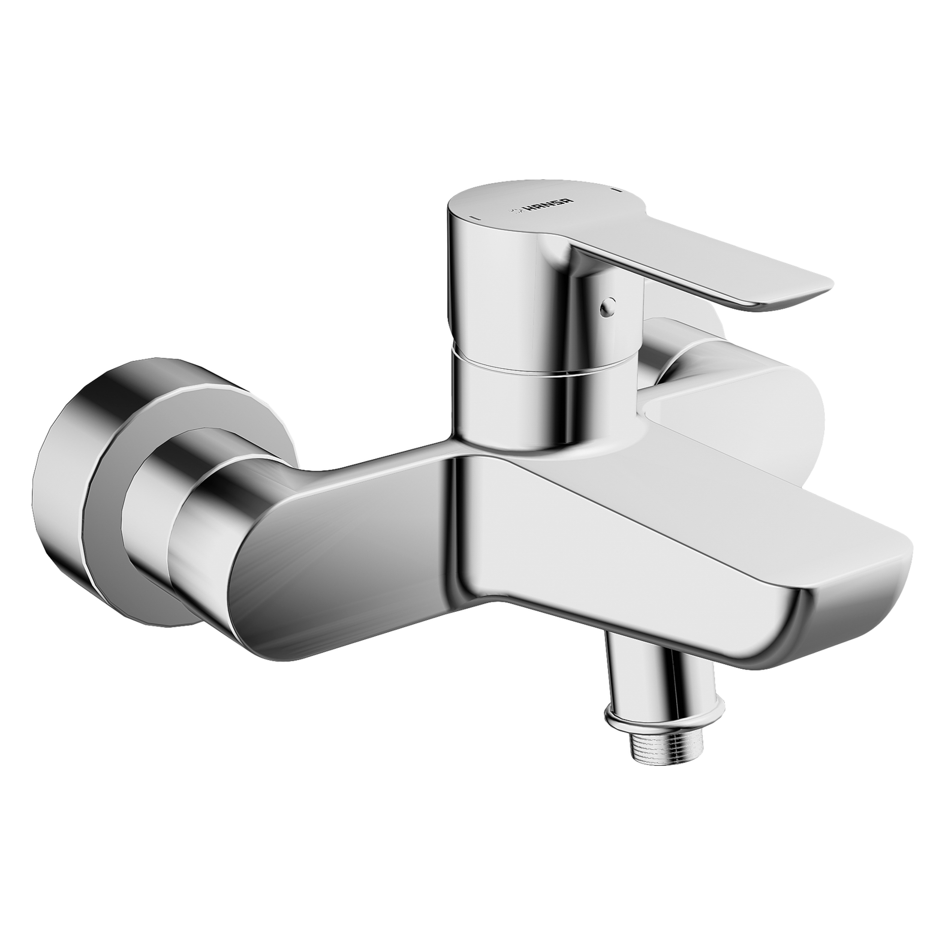 Einhand-Wannenarmatur „Ligna“ Ausladung 152 mm in Chrom Einhand-Wannenarmatur „Ligna“ Ausladung 152 mm in Chrom