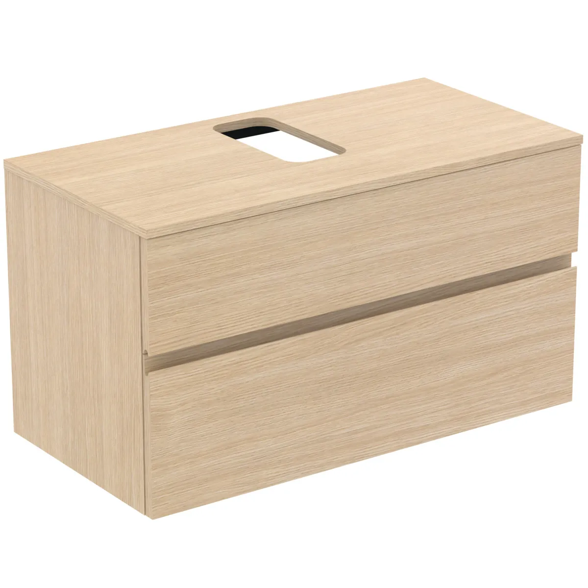 Ideal Standard Waschtischunterschrank „Finesse“ 100,2 × 55,8 × 50,5 cm Eiche weiß Ideal Standard Waschtischunterschrank „Finesse“ 100,2 × 55,8 × 50,5 cm Eiche weiß