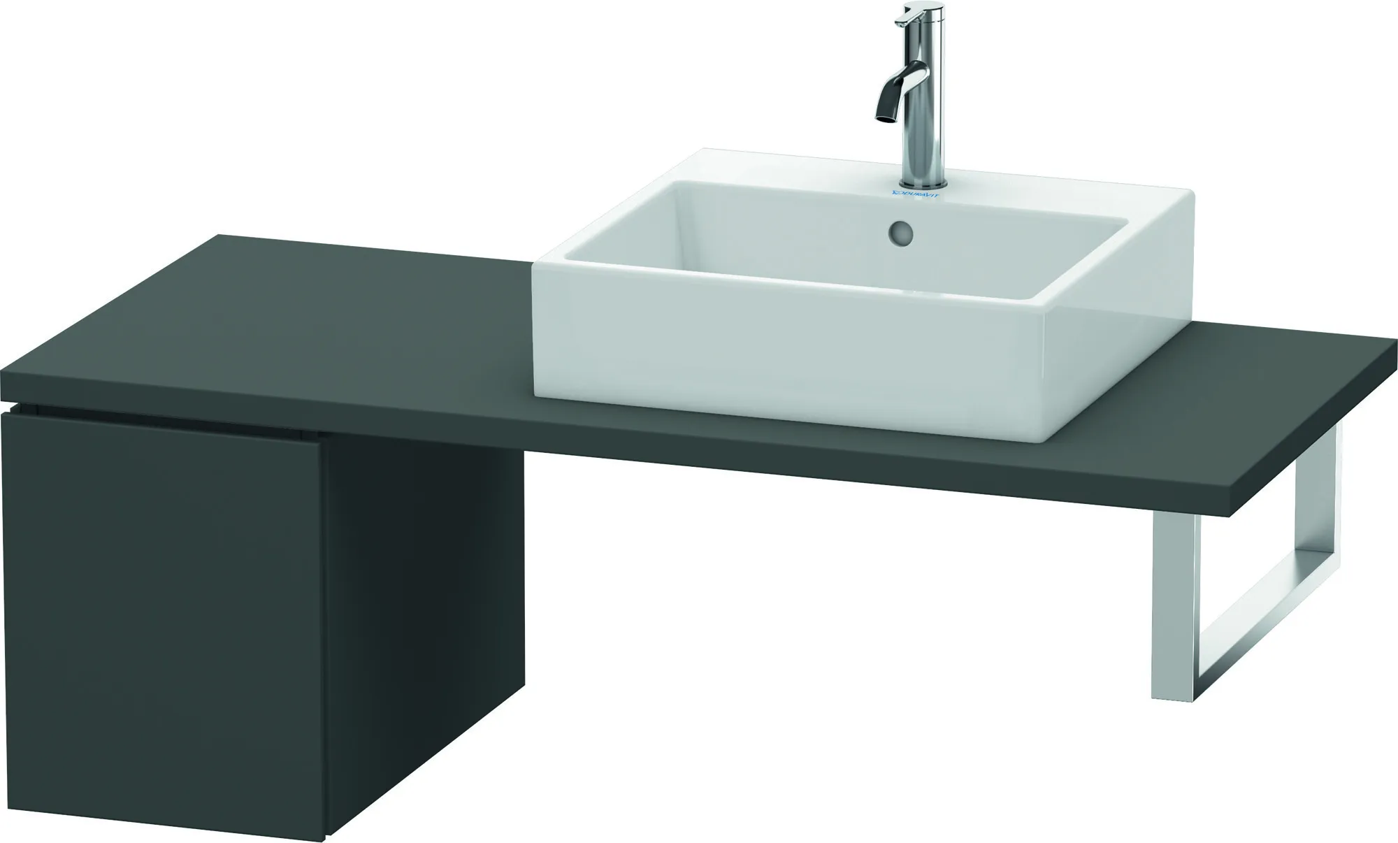Duravit Unterschrank für Konsole „L-Cube“ 32 × 40 × 54,7 cm Graphit Matt