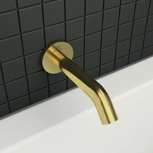 Ideal Standard Wandauslauf Joy, Ausladung 160 mm, Brushed Gold