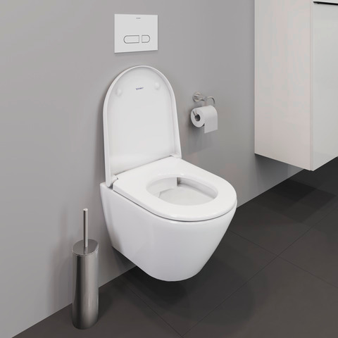 Duravit Wand-Tiefspül-WC inkl. WC-Sitz „D-Neo“ 37 × 48 × 40 cm, Befestigung sichtbar Duravit Wand-Tiefspül-WC inkl. WC-Sitz „D-Neo“ 37 × 48 × 40 cm, Befestigung sichtbar