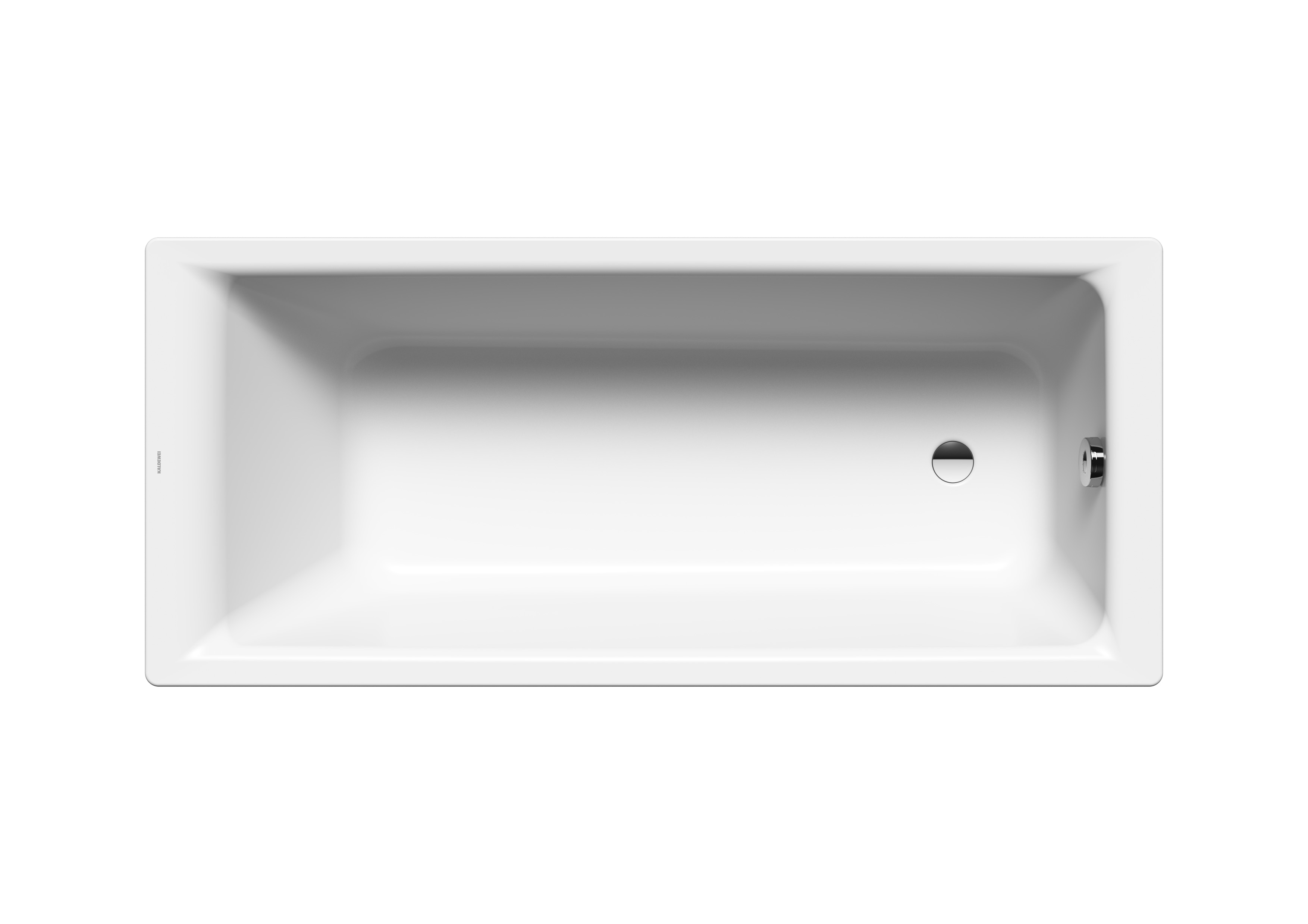 Kaldewei rechteck Badewanne „Puro“ 180 × 80 cm, mit Überlauf, 256300010001, Sonderpreis