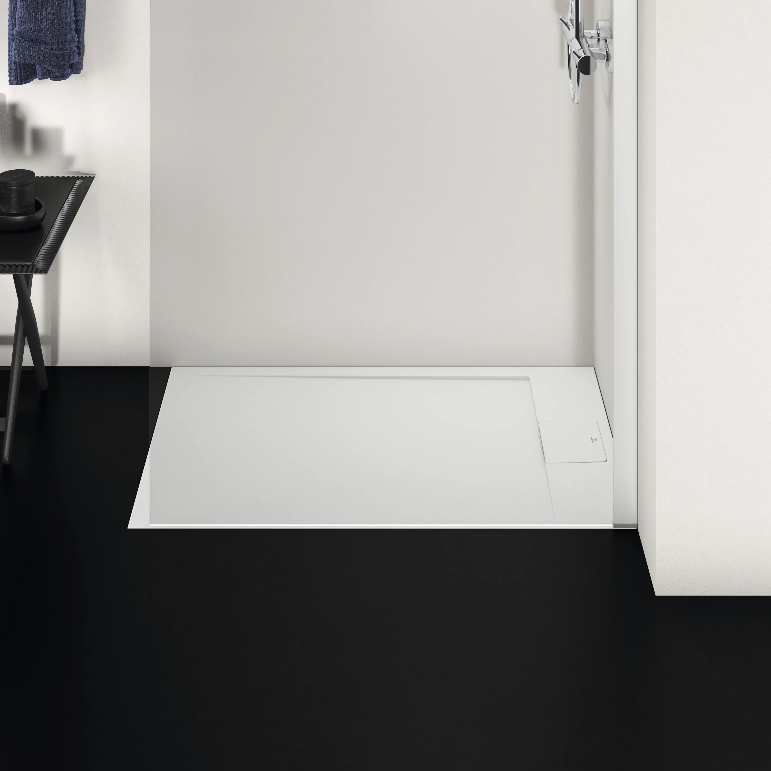 Ideal Standard Duschwanne „UltraFlatSi.life“ 70 × 100 cm in Carraraweiß