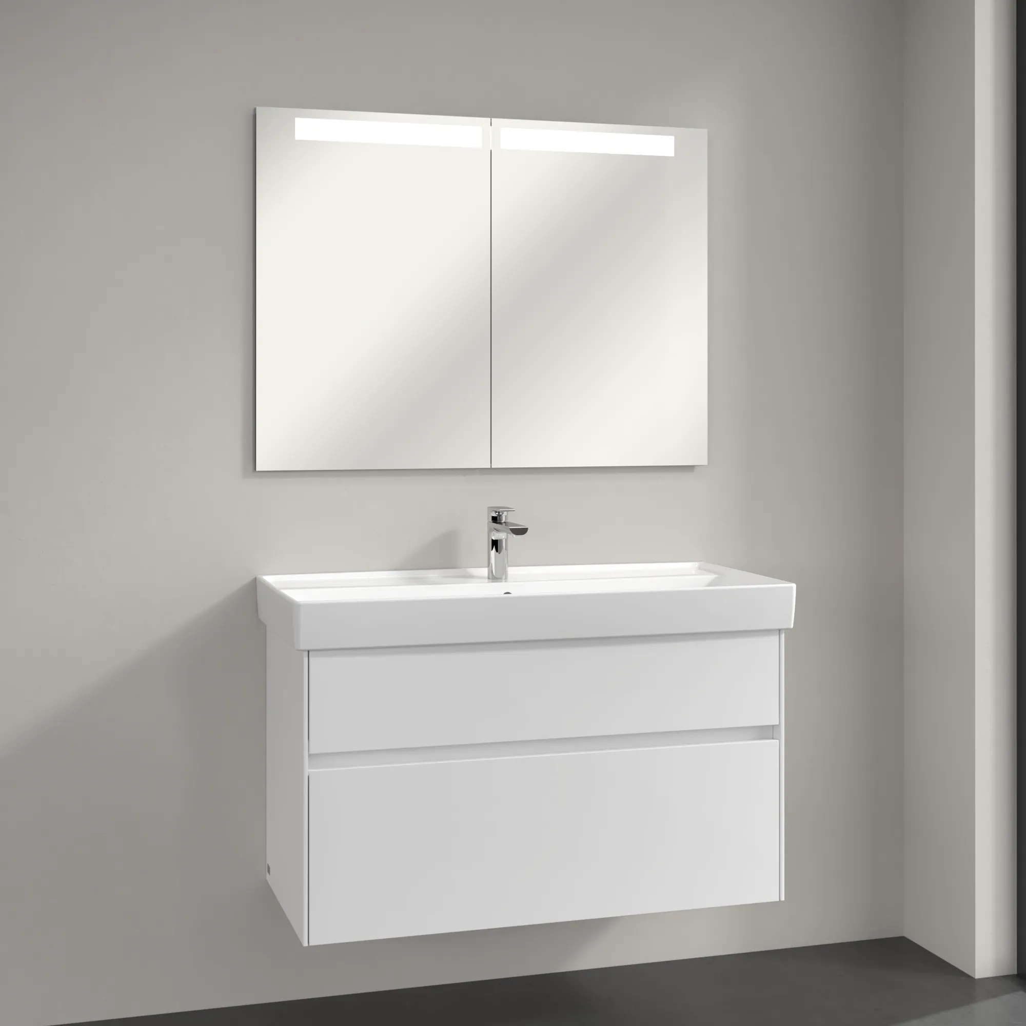 Villeroy & Boch Einbau-Spiegelschrank „My View-In“ 1001 × 747 × 107 mm in White Matt Villeroy & Boch Einbau-Spiegelschrank „My View-In“ 1001 × 747 × 107 mm in White Matt