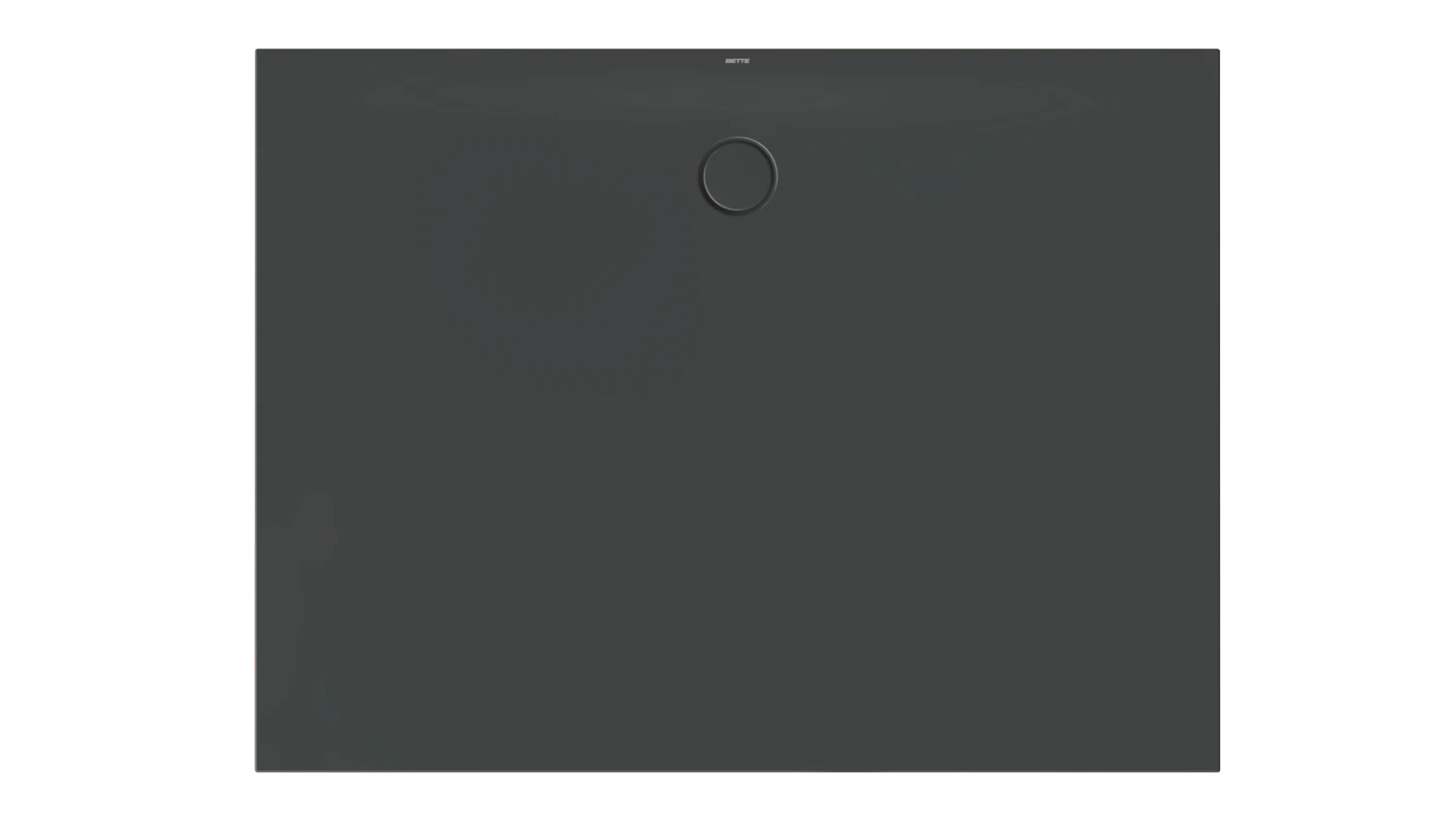 Bette rechteck Duschwanne „BetteFloor Side“ 1600 × 1200 mm ohne Oberflächenbeschichtung, ohne Oberflächenveredelung, ohne Wannenträger, in Schwarz