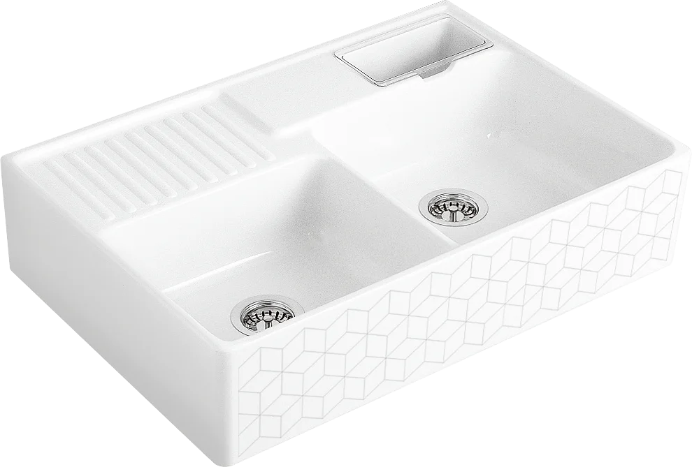 Villeroy & Boch Spülstein Doppelbecken 632392, 895x630mm, Keramik Villeroy & Boch Spülstein Doppelbecken 632392, 895x630mm, Keramik